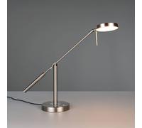 Trio Lighting Lámpara de mesa LED Monza, color níquel, altura 52 cm, metal