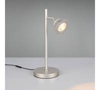 Trio Lighting Lámpara de mesa LED Romeo, altura 40 cm, color níquel, metal, CCT