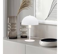 Trio Lighting Lámpara de mesa NOLA, altura 30 cm, blanca