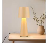 Trio Lighting Lámpara de mesa Nubia, beige, altura 40 cm, metal, E27