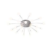 Trio Lighting Lámpara de techo LED Bullet, 21 luces, níquel/blanco