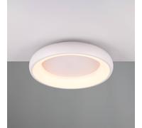 Trio Lighting Lámpara de techo LED Cardona, Ø 46,5 cm, blanco mate, metal, CCT