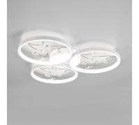 Trio Lighting Lámpara de techo LED Groovy de 3 luces blanca 4.000K