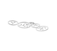 Trio Lighting Lámpara de techo LED Groovy de 4 luces blanca 4.000K