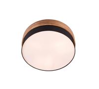 Trio Lighting Lámpara de techo Seasons madera/negro Ø 50 cm