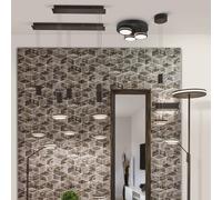 Trio Lighting Lámpara pie LED Franklin atenuador sensor gris