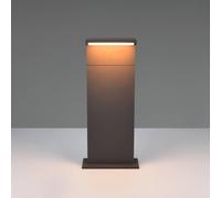 Trio Lighting Lámpara sobremuro LED Ravi, antracita, altura 50 cm, metal, IP65