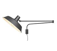 Trio Lighting Leuchten Bolder 200300132 - Lámpara de pared (metal, 1 bombilla E27), color negro mate