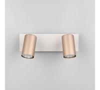 Trio Lighting Marley downlight de techo marrón/gris claro 30 x 9 cm 2 luces de metal True