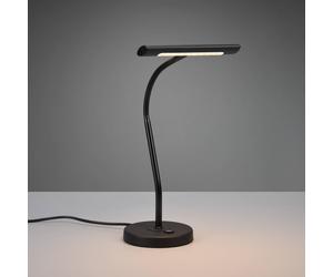 Trio Lighting Mite lámpara de mesa con brazo flexible y atenuador negro