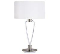 Trio Lighting Paris Ii Sobre Mesa, Níquel Mate, 35 X 35 X 58 cm