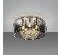 Plafón crystel 5 luces e14 vidrio 50 cm diámetro