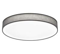 Trio Lighting Plafón decorativo moderno Lugano, LED integrado 80% ahorro de energía 60 W, Gris