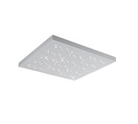 Trio Lighting - Plafón decorativo moderno Titus, LED integrado 80% ahorro de energía, Material Metal, Color Blanco mate