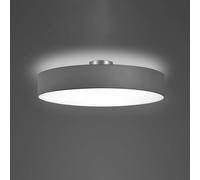 Trio Lighting Plafón Hotel, níquel mate/gris, Ø 65 cm True