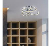 Trio Lighting Plafón LED Francis, aluminio cepillado True