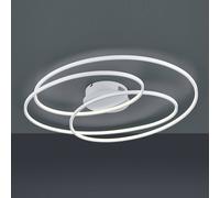 Trio Lighting Plafón LED Gale, 80 cm, blanco mate True