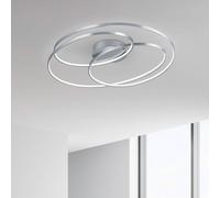 Trio Lighting Plafón LED Gale, 80 cm, níquel mate True