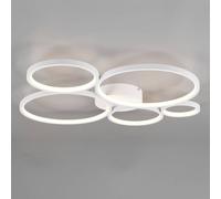 Trio Lighting Plafón LED Rondo, blanco mate True