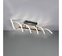 Trio Lighting Plafón LED Sequence, atenuable, CCT, latón True