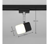 Trio Lighting Roubaix DUOline foco de riel LED, negro mate