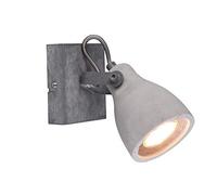 Trio Lighting Trio Concrete-Foco GU10 42 W, Metal hormigón, Gris IP20, 1 bombilla