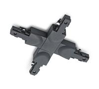 Trio Lighting X-connector DUOline riel bifásico, negro mate