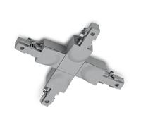 Trio Lighting X-connector DUOline riel bifásico, titanio