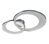 Trio, Plafón, Groovy incl. 1 x LED,SMD,37,0 Watt,3000K,4600 Lm. Cuerpo: Metal, estera negra A:95,5cm, L:40,0cm, A:6,5cm Regulable mediante interruptor,Montaje en techo y pared,IP20