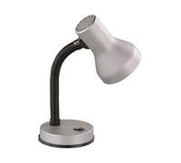 Trio Pronto - Lámpara de mesa, 18W, IP20, 470 lumens, E27, color aluminio