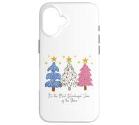 Trío Retro de árbol de Navidad It's The Most Wonderful Time Carcasa para iPhone 16