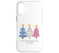 Trío Retro de árbol de Navidad It's The Most Wonderful Time Carcasa para iPhone 16 Plus