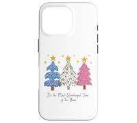 Trío Retro de árbol de Navidad It's The Most Wonderful Time Carcasa para iPhone 16 Pro