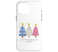 Trío Retro de árbol de Navidad It's The Most Wonderful Time Carcasa para iPhone 16 Pro MAX