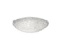 Trio Serie 3078 - Plafón, bombilla excluida, E27, 60 W, 230 V, A++, E, IP20, alto 10,5 cm, diámetro 30 cm, metal, níquel mate