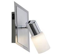 Trio Serie 8214 - Foco, bombilla incluida, SMD, LED, 4,5 W, 400 lm, 3000 K, 230 V IP20, 20 x 7 cm, metal, aluminio pulido