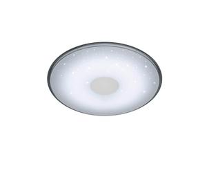 Trio Shogun - Plafón con LED SMD integrado de 30W. Con mando a distancia, regulador integrado, color de luz variable y función de luz nocturna. Cuerpo acrílico blanco.