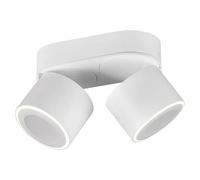 Trio-Leuchten Lámpara LED de techo Taurus 652910231 – metal blanco mate, incluye 2x3,5W + 2x1,5W