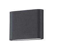 Trio Thames - Aplique de Exterior LED Integriert, 3.0 W, Antracita, 3 x 11.5 x 9 cm
