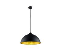 Trio Lighting Lmpara Colgante, Negro y Oro Interior