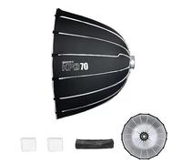 Triopo Softbox parabólico de 27,5 pulgadas/70 cm Cajas Blandas con Montura Bowens, configuración rápida, para Aputure 120d Light Dome Godox SL60w NEEWER RGB CB60 y Otras Luces con Montura Bowens