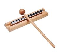 Trios - Instrumento de percusión solos de tres tonos, energía oriental para yoga y aula, campanillas de viento de tubo de aluminio, campanillas de tres tonos, campanas de mano de percusión
