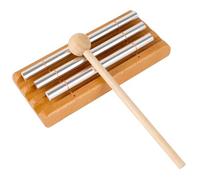 Trios - Instrumento de percusión solos de tres tonos, energía oriental para yoga y uso en el aula, campanillas de viento de tubo de aluminio, campanas de tres tonos, tríos de percusión, campanas de