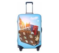 Trip to London - Fundas protectoras elásticas para equipaje de 18 a 32 pulgadas, Black, L
