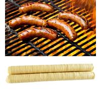 Tripa de Salchichas Ø20 cm x 14 m | 2 Piezas Tripas Artificiales de Secado Comestible, Tripas Crudas Comestibles no Tóxicas para Salchichas Caseras Aromáticas, Jamón