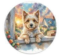 Tripa de Trigo con Recubrimiento Suave 1000p Rompecabezas Redondo Adultos-Niños HaustiEn cambiond Circular Puzzle Niños: Kinder Können Es Nicht Machen Hombres 1000pcs (67.5x67.5cm)