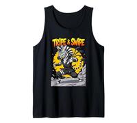 Tripe and Swipe Funny Zebra Kung Fu Martial Arts Cartoon Camiseta sin Mangas