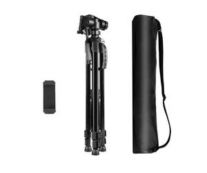 Tripié Puluz PU3096B con Cabeza 3D 360° y Soporte para Móvil