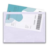 Triplast 3000 billeteras A6 para documentos (158 x 110 mm) | Despega y sella sobres de plástico transparente/mangas/bolsillos/carteras. Adjunta facturas, listas de embalaje y notas de entrega a paquetes