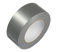 triplast 50 mm x 50 m fuerte Gaffa Duct cinta - plata (Pack de 2)